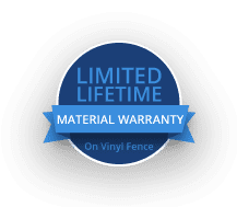 limited lifetime material warranty on vinyl fence